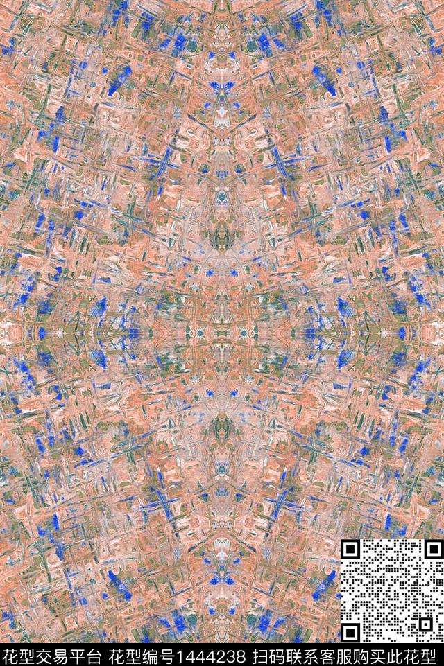肌理数码华亿平台笔触数码印花华亿平台下载（图片编号: 1444238） - 瓦栏（Walan）