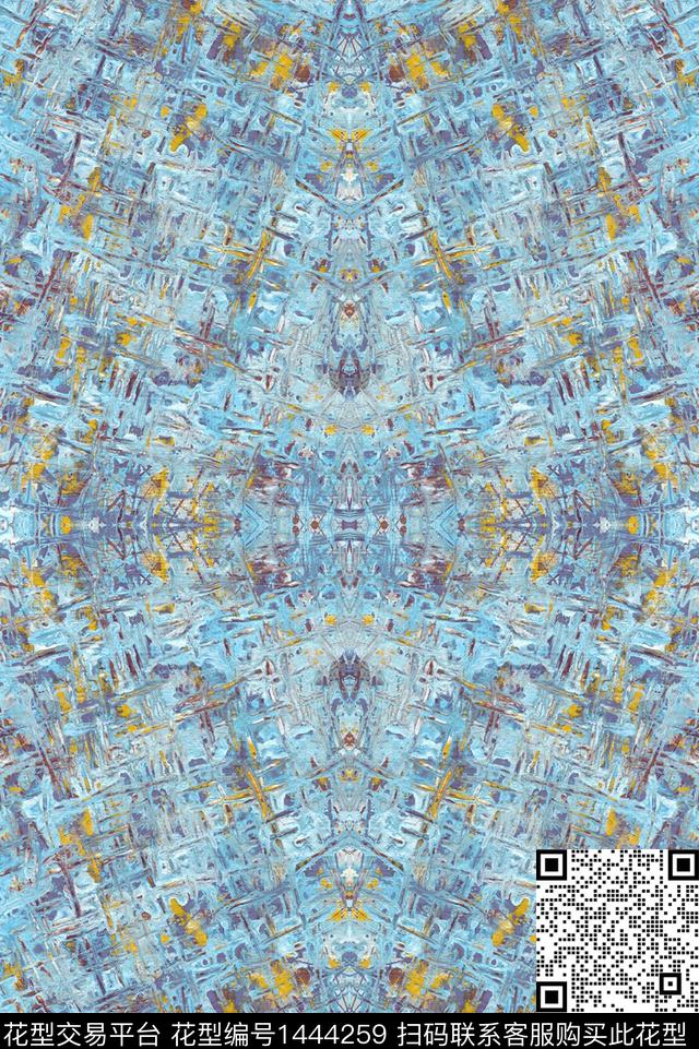 肌理数码华亿平台笔触数码印花华亿平台下载（图片编号: 1444259） - 瓦栏（Walan）