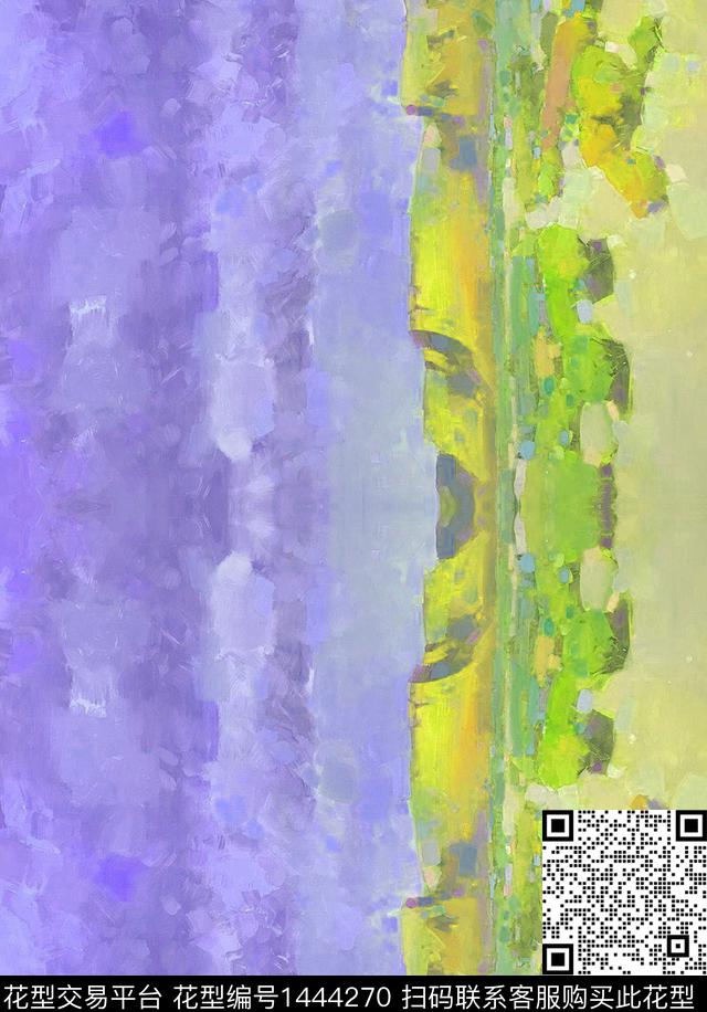 水彩女装花卉数码印花华亿平台下载（图片编号: 1444270） - 瓦栏（Walan）