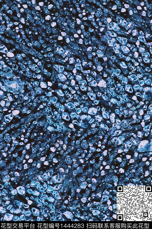 肌理女装抽象数码印花华亿平台下载（图片编号: 1444283） - 瓦栏（Walan）