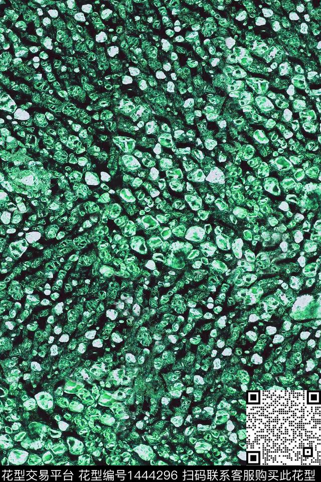 肌理女装抽象数码印花华亿平台下载（图片编号: 1444296） - 瓦栏（Walan）