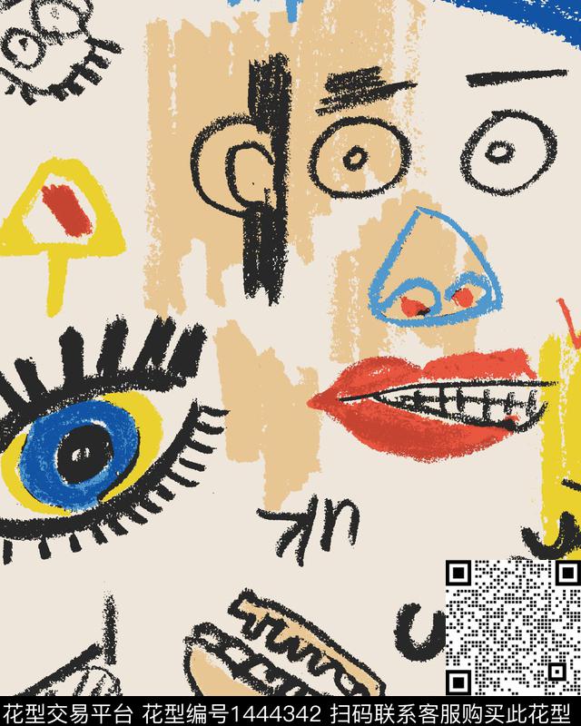 女装年轻女性几何传统印花华亿平台下载（图片编号: 1444342） - 瓦栏（Walan）