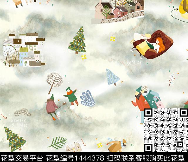 数码华亿平台户外抽象数码印花华亿平台下载（图片编号: 1444378） - 瓦栏（Walan）