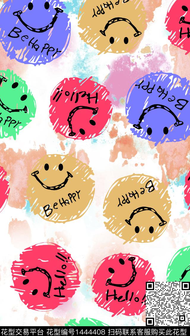 字母数码华亿平台扎染华亿平台数码印花华亿平台下载（图片编号: 1444408） - 瓦栏（Walan）