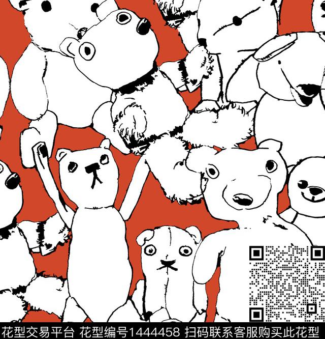 卡通审男装满版花传统印花华亿平台下载（图片编号: 1444458） - 瓦栏（Walan）