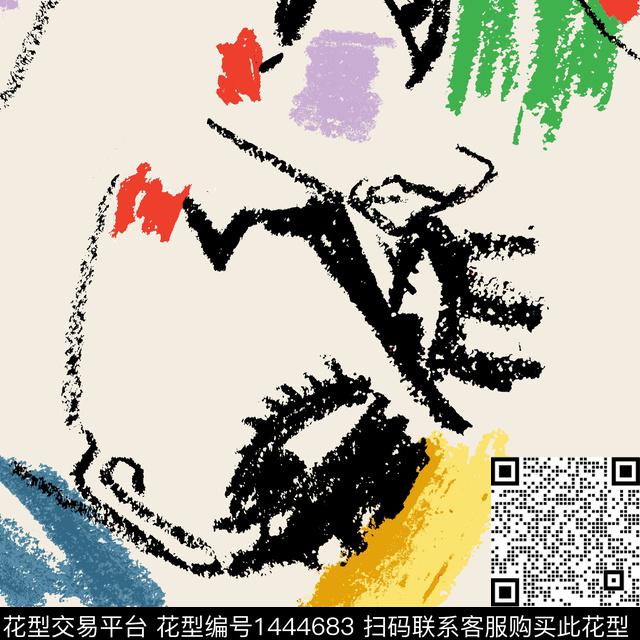 女装年轻女性几何传统印花华亿平台下载（图片编号: 1444683） - 瓦栏（Walan）