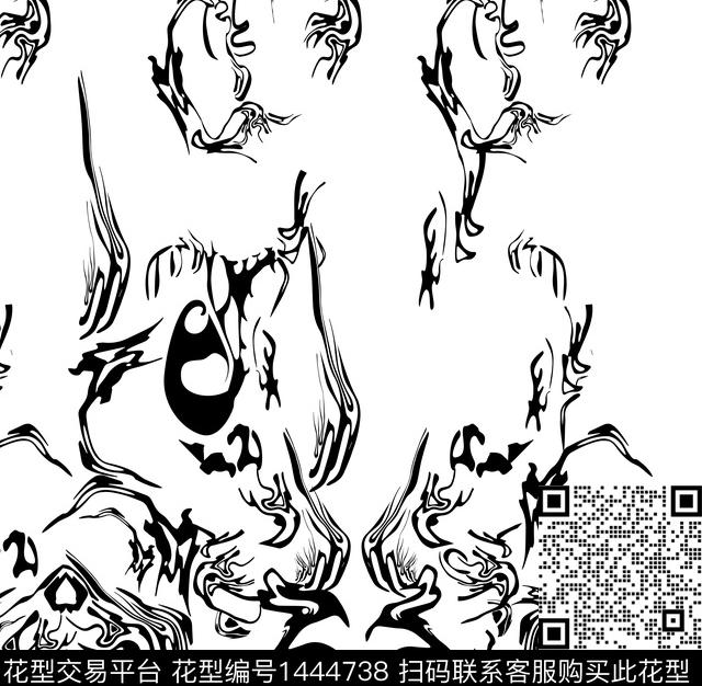 中国风定位花女连衣裙大气欧美传统印花华亿平台下载（图片编号: 1444738） - 瓦栏（Walan）