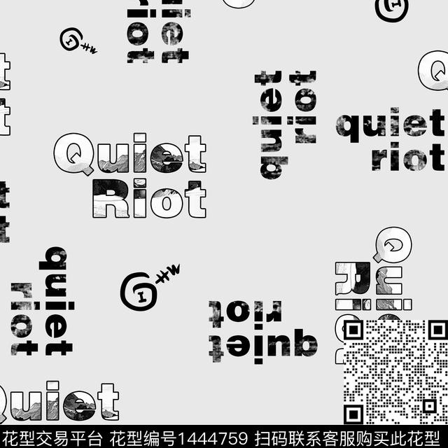 字母男装大牌风传统印花华亿平台下载（图片编号: 1444759） - 瓦栏（Walan）