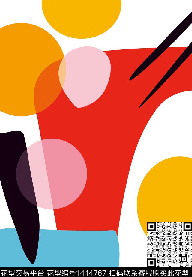 几何风数码印花华亿平台下载（图片编号: 1444767） - 瓦栏（Walan）