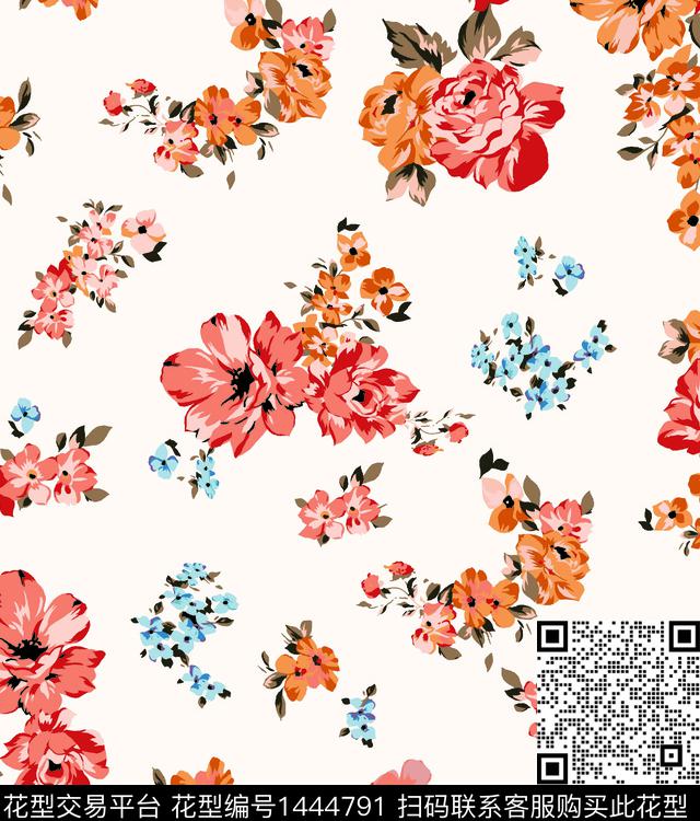 绿植树叶数码华亿平台花卉数码印花华亿平台下载（图片编号: 1444791） - 瓦栏（Walan）