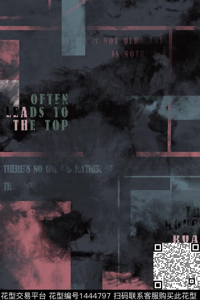 字母男装满版花几何传统印花华亿平台下载（图片编号: 1444797） - 瓦栏（Walan）