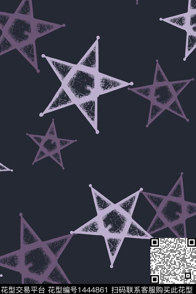 女装男装五角星传统印花华亿平台下载（图片编号: 1444861） - 瓦栏（Walan）