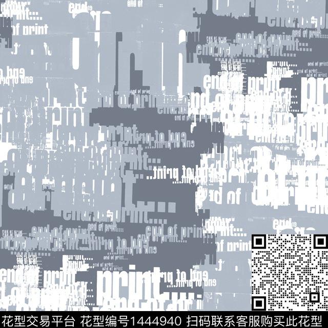 字母涂鸦卡通数码印花华亿平台下载（图片编号: 1444940） - 瓦栏（Walan）