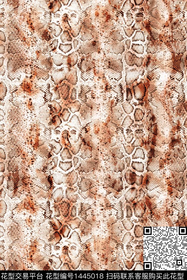 动物纹大牌风蛇数码印花华亿平台下载（图片编号: 1445018） - 瓦栏（Walan）