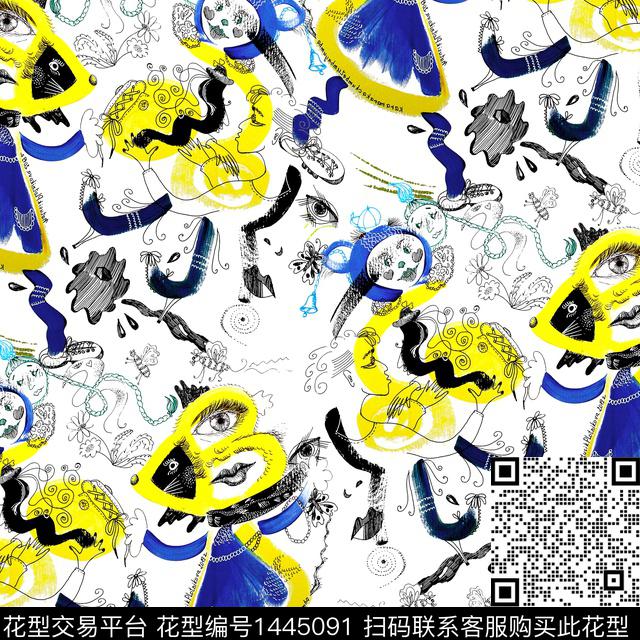 卡通审趣味数码印花华亿平台下载（图片编号: 1445091） - 瓦栏（Walan）