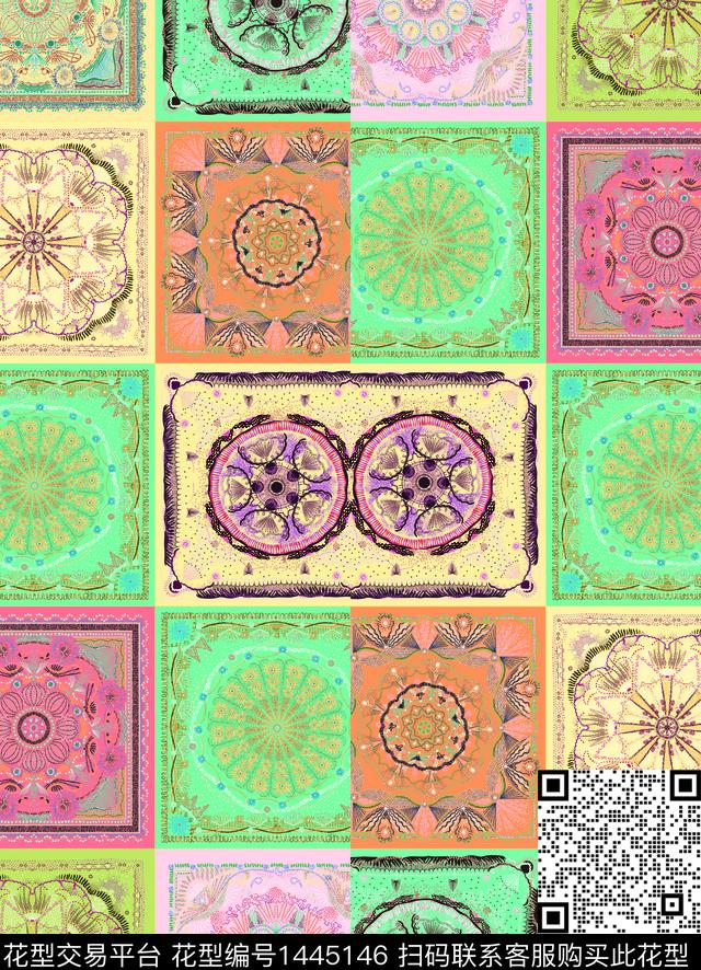 数码华亿平台女装大牌风数码印花华亿平台下载（图片编号: 1445146） - 瓦栏（Walan）