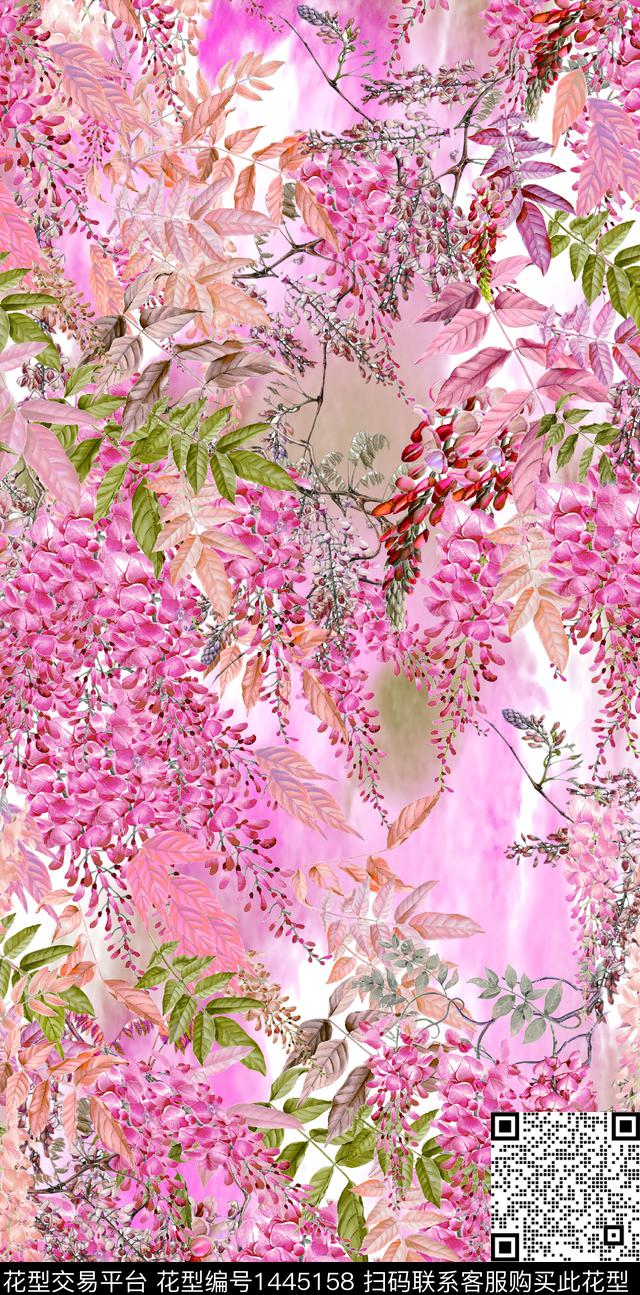 大牌风抽象数码华亿平台数码印花华亿平台下载（图片编号: 1445158） - 瓦栏（Walan）