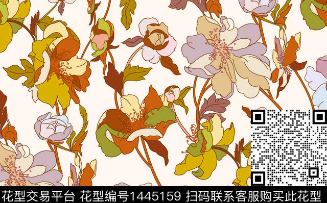 大牌风抽象数码华亿平台数码印花华亿平台下载（图片编号: 1445159） - 瓦栏（Walan）