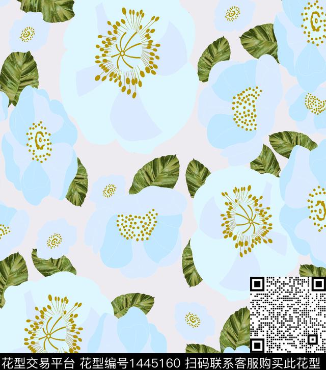 大牌风抽象数码华亿平台数码印花华亿平台下载（图片编号: 1445160） - 瓦栏（Walan）