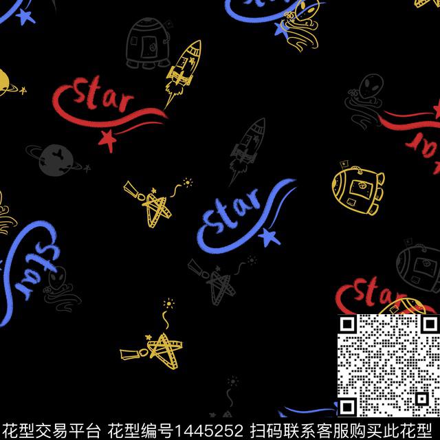 字母男装卡通传统印花华亿平台下载（图片编号: 1445252） - 瓦栏（Walan）