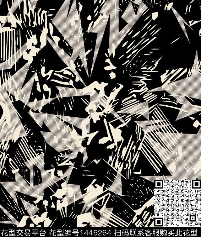 几何数码华亿平台扎染华亿平台数码印花华亿平台下载（图片编号: 1445264） - 瓦栏（Walan）