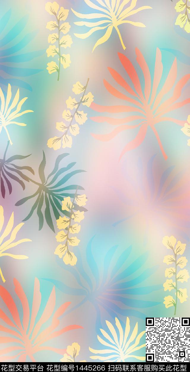 数码华亿平台几何扎染华亿平台数码印花华亿平台下载（图片编号: 1445266） - 瓦栏（Walan）