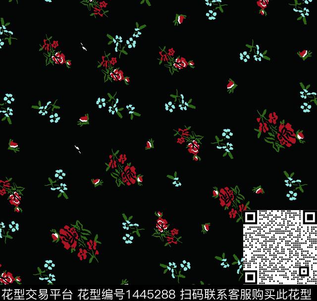 女装花卉小碎花数码印花华亿平台下载（图片编号: 1445288） - 瓦栏（Walan）