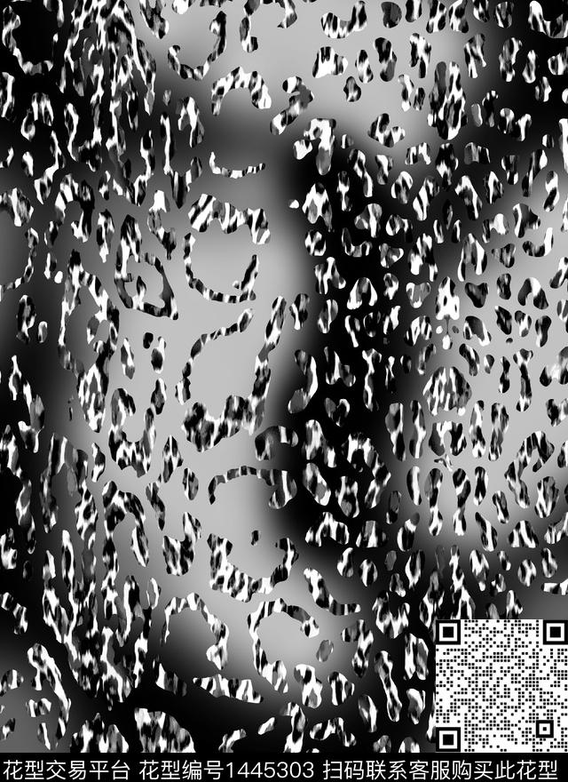 时尚豹纹真丝数码印花华亿平台下载（图片编号: 1445303） - 瓦栏（Walan）