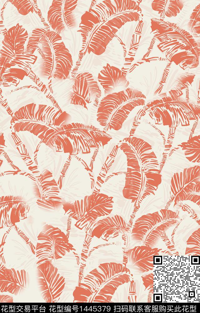 数码华亿平台花卉大牌风数码印花华亿平台下载（图片编号: 1445379） - 瓦栏（Walan）