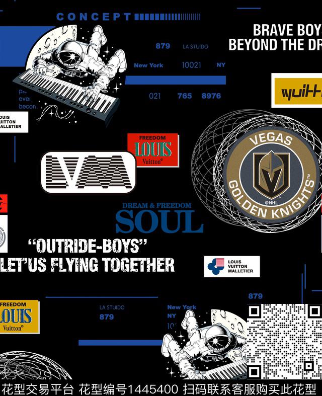 字母几何男装数码印花华亿平台下载（图片编号: 1445400） - 瓦栏（Walan）