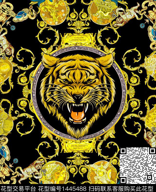 字母数码华亿平台老虎数码印花华亿平台下载（图片编号: 1445488） - 瓦栏（Walan）