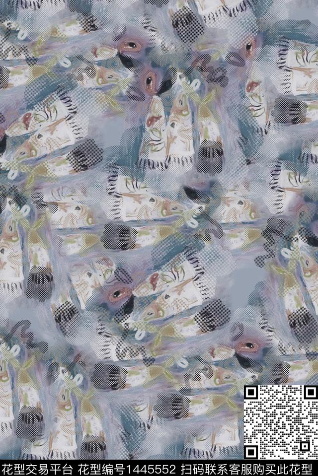 数码华亿平台复古大牌风数码印花华亿平台下载（图片编号: 1445552） - 瓦栏（Walan）