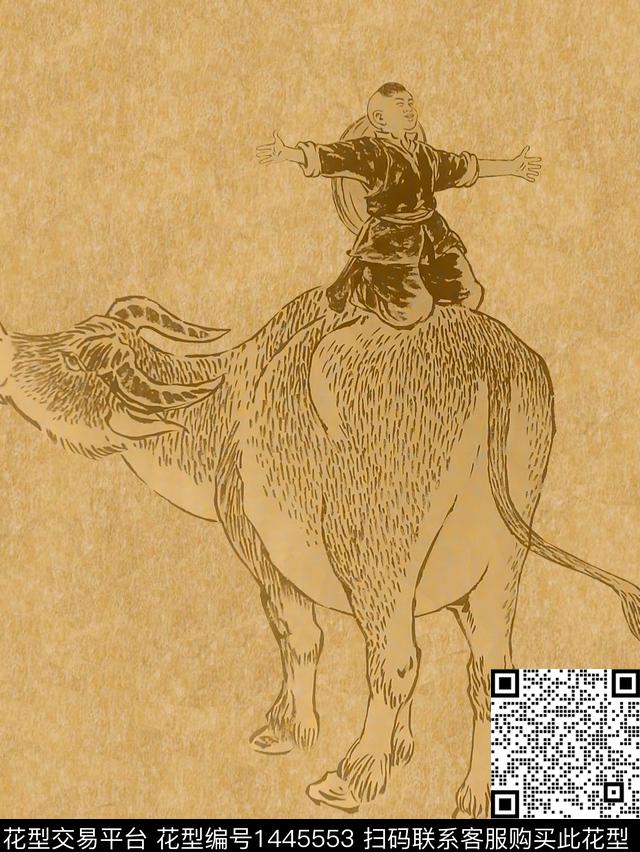 定位花复古大牌风传统印花华亿平台下载（图片编号: 1445553） - 瓦栏（Walan）