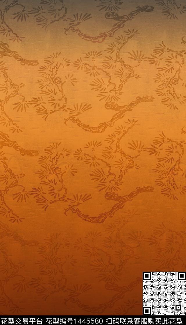 渐变定位花提花华亿平台数码印花华亿平台下载（图片编号: 1445580） - 瓦栏（Walan）