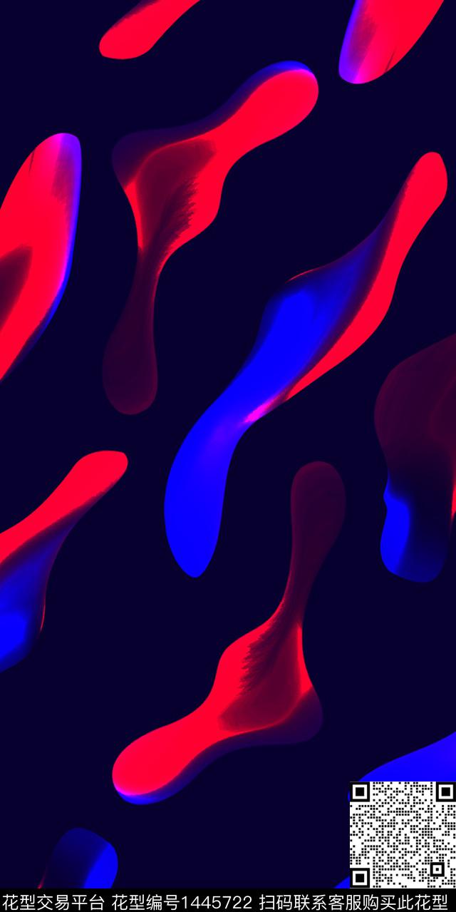 炫彩抽象洋阳---抽象数码印花华亿平台下载（图片编号: 1445722） - 瓦栏（Walan）