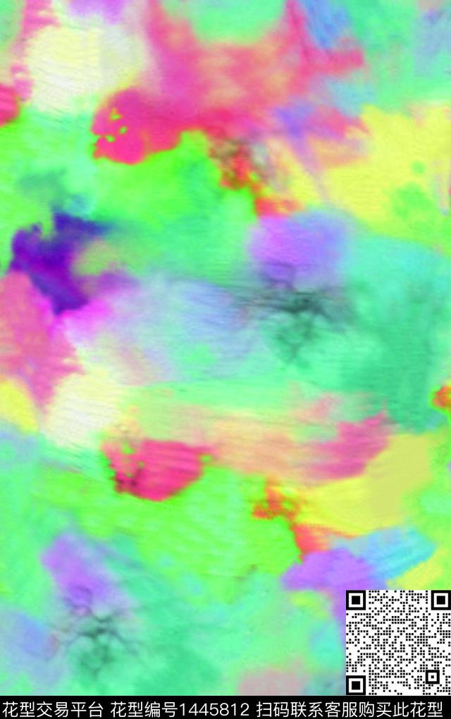 数码华亿平台扎染华亿平台大牌风数码印花华亿平台下载（图片编号: 1445812） - 瓦栏（Walan）