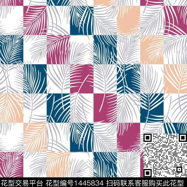 几何大牌风小清新数码印花华亿平台下载（图片编号: 1445834） - 瓦栏（Walan）