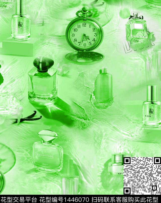 绿植树叶扎染华亿平台复古传统印花华亿平台下载（图片编号: 1446070） - 瓦栏（Walan）