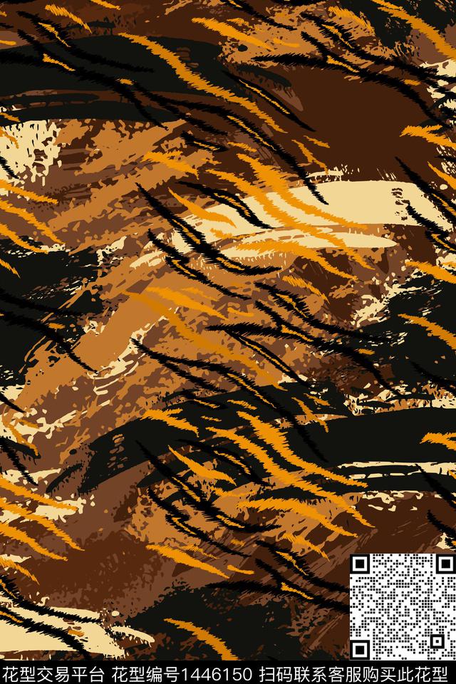 男装动物纹大牌风数码印花华亿平台下载（图片编号: 1446150） - 瓦栏（Walan）