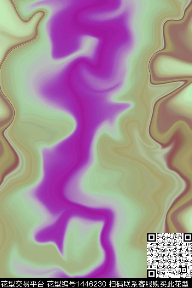 肌理男装抽象数码印花华亿平台下载（图片编号: 1446230） - 瓦栏（Walan）