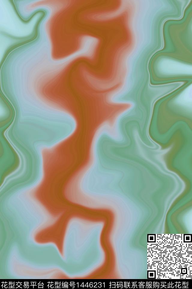 肌理男装抽象数码印花华亿平台下载（图片编号: 1446231） - 瓦栏（Walan）