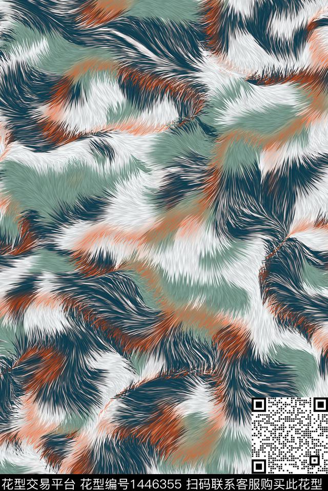 肌理纹理毛织数码印花华亿平台下载（图片编号: 1446355） - 瓦栏（Walan）