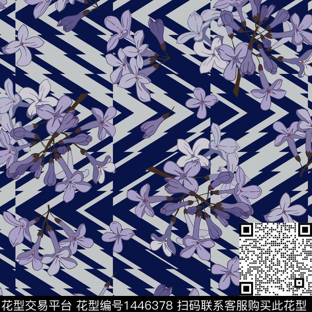 绿植树叶数码华亿平台花卉数码印花华亿平台下载（图片编号: 1446378） - 瓦栏（Walan）