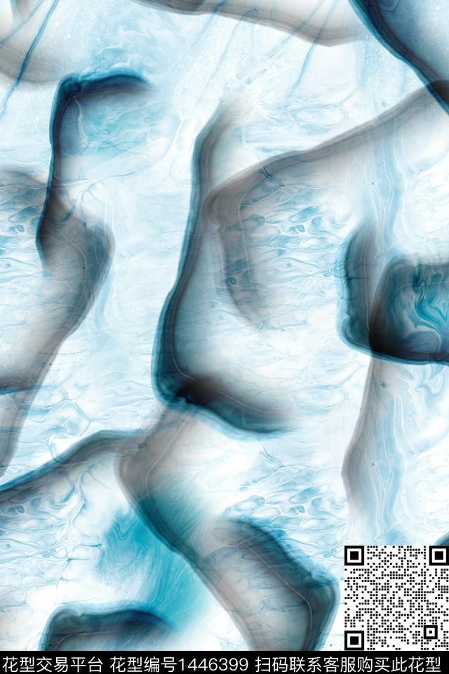 水彩肌理扎染华亿平台数码印花华亿平台下载（图片编号: 1446399） - 瓦栏（Walan）