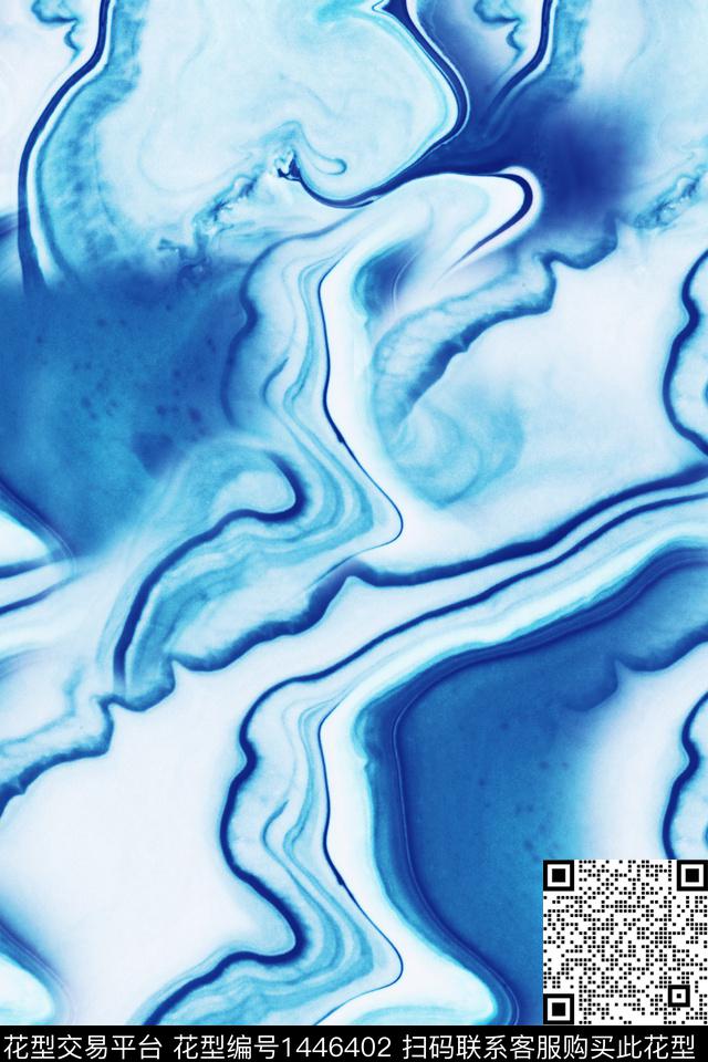 水彩肌理扎染华亿平台数码印花华亿平台下载（图片编号: 1446402） - 瓦栏（Walan）