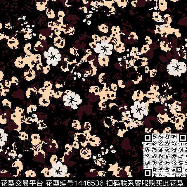 花卉小碎花满版散花传统印花华亿平台下载（图片编号: 1446536） - 瓦栏（Walan）