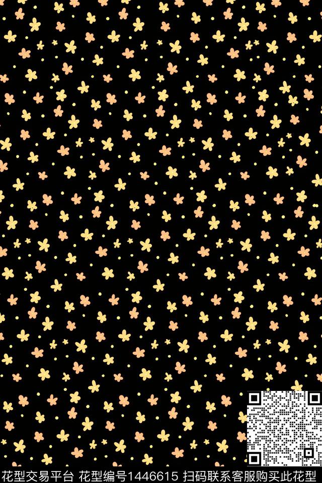 年轻女性大牌风小碎花数码印花华亿平台下载（图片编号: 1446615） - 瓦栏（Walan）