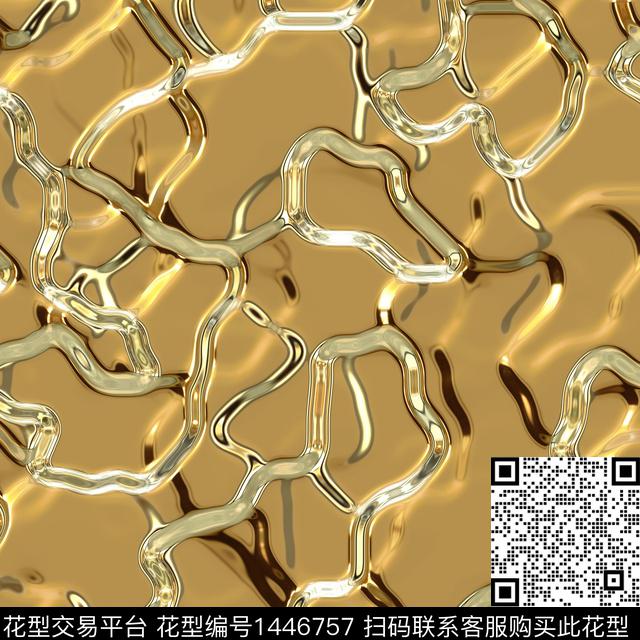 金属迷彩金色数码印花华亿平台下载（图片编号: 1446757） - 瓦栏（Walan）
