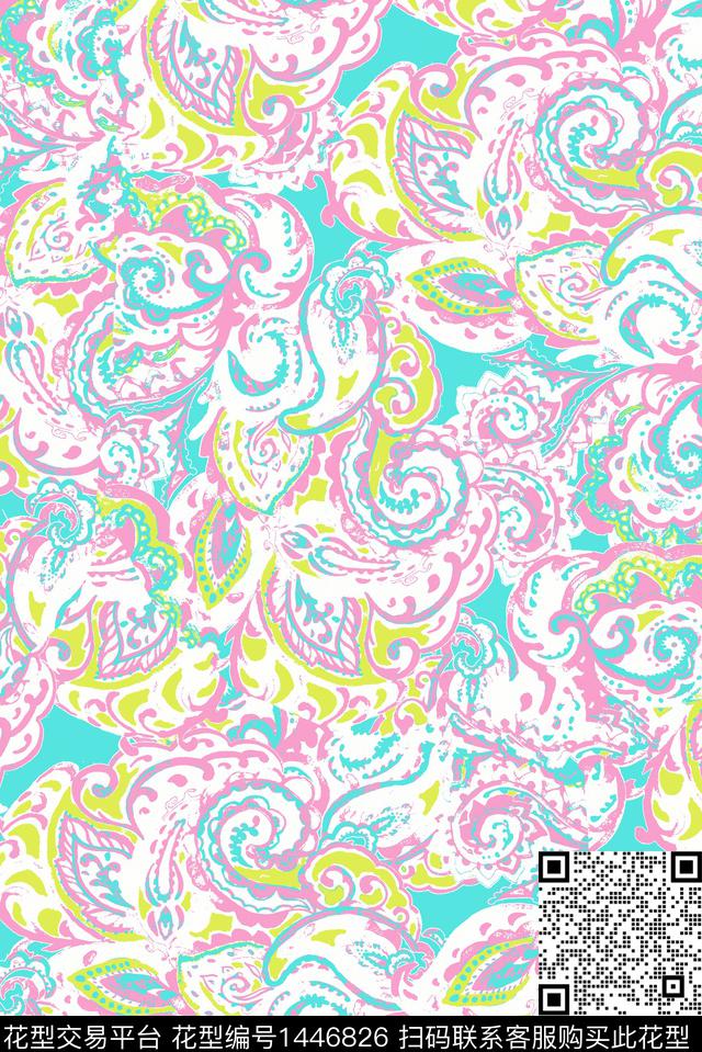 肌理春夏华亿平台抽象数码印花华亿平台下载（图片编号: 1446826） - 瓦栏（Walan）