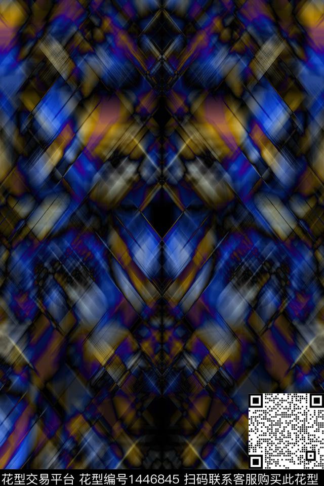 炫彩渐变时尚数码印花华亿平台下载（图片编号: 1446845） - 瓦栏（Walan）